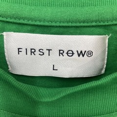 First Row Shirt Mens Green Lg spring break Double sided Streetwear Y2K Varsity