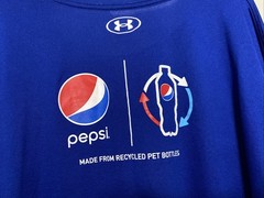 Under Armour Men’s Size 5xl Shirt Blue Pepsi Logo Activewear Loose Short Sleeve