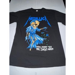 Metallica Their Money Tips Her Scales Again Graphic T-Shirt Black Mens Large L