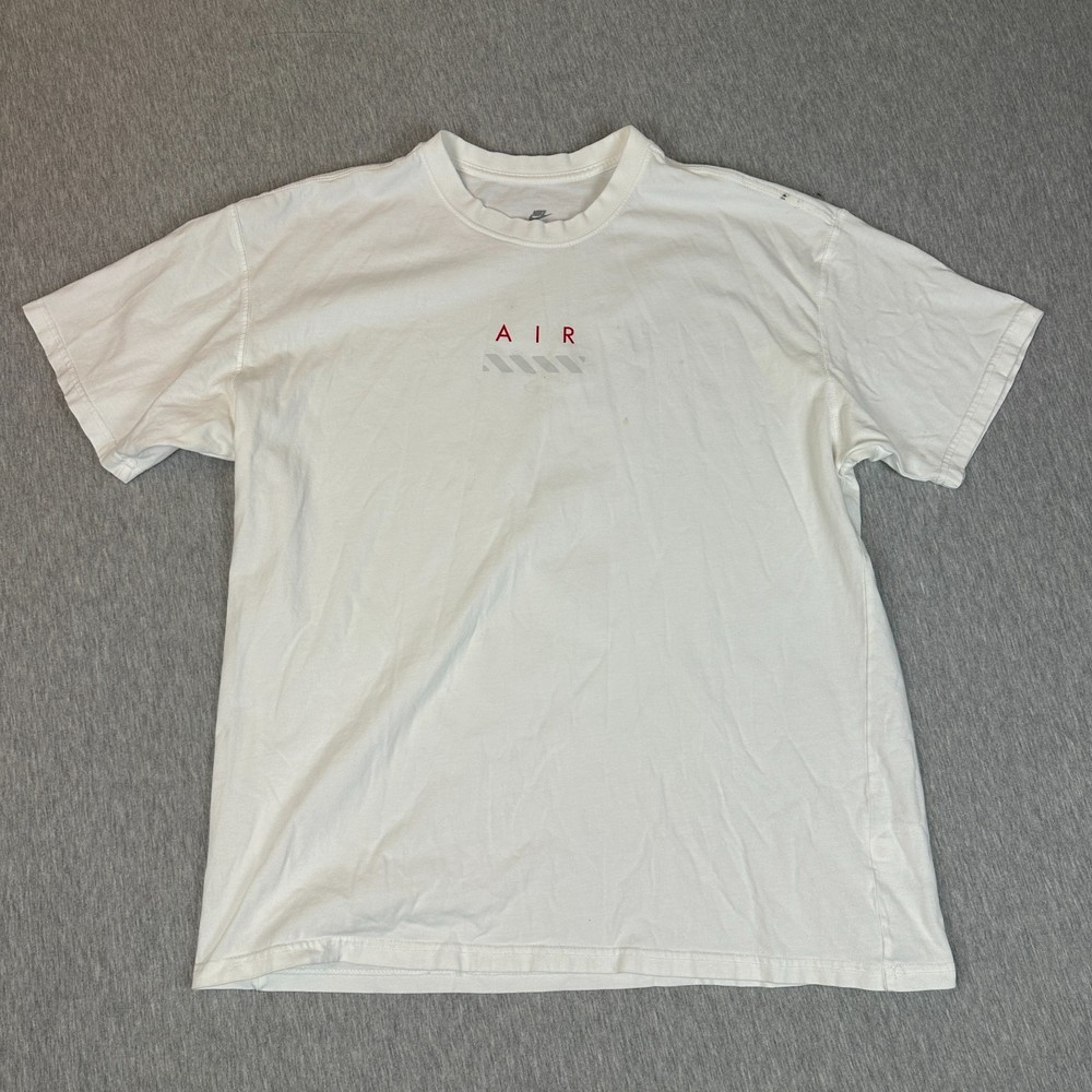 Nike Max90 T Shirt XL Air Global SS Crew Neck Loose White Tee World Tour X-Large