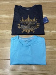 Camiseta Para Hombre Casual Manga Corta Con Cuello Redondo 2 piezas Talla XXL