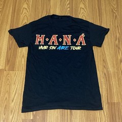 Mana “Vivir Sin Aire Tour” Graphic T-Shirt Size S Band Tee M.A.N.A.