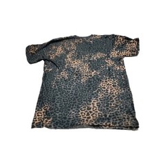 LAT Cheetah Print Graphic Tee Reverse Tie Dye Butterfly “Be Original” Unisex M