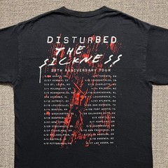 Disturbed Band T Shirt Mens Large Black The Sickness 25th Anniversary Tour 2025