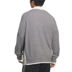 Adidas Originals REFINED LUXE Sweaters Men’s Gray/White Lapel Moderate KS2907