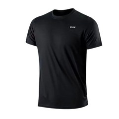 Men’s Quick Dry Short Sleeve Gym Running Moisture Wicking Round Neck T-Shirt
