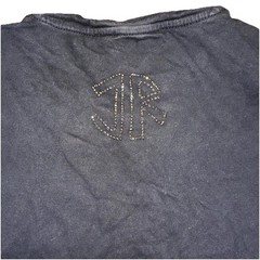Vintage 90’s John Richmond Studded Beaded Warrior Black T-shirt Men’s Large