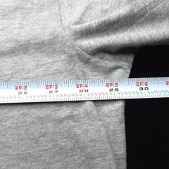 POLO RALPH LAUREN CREW T-SHIRT -2XB BIG XXL GRAY -LONG SLEEVE POCKET -BLUE PONY