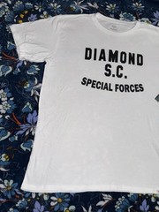 Diamond Supply Co Mens T-shirt Size XL White Special Forces 100 Percent Cotton