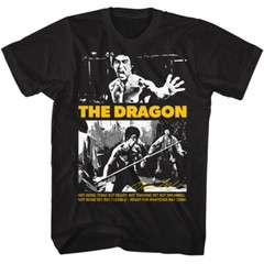 Bruce Lee Mens T-Shirt Ready For Whatever Fung Gu New Black Cotton SM – 5XL