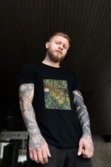 THE STONE ROSES Debut Album Black/White/Navy Short-Sleeve Unisex T-Shirt
