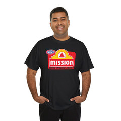 MISSION Drag Racing Series Logo Crew Neck T-Shirt American Men’s T-Shirt