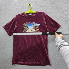 Primitive Men Shirt M Burgundy Graphic Dragon Ball Z Anime Skater