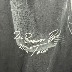 Zach Bryan Concert T Shirt Mens Large Black 2025 Tour Band Tee Music USA Made