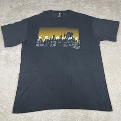 Vintage 1995 Friends TV Show T Shirt XL Black Warner Bros Studio Store USA Made