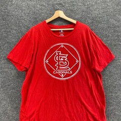 Genuine Merchandise T-Shirt Men XL Red Crew Neck Short Sleeve Pullover STL