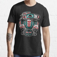 BEST SELLING Haida Tlingit Native Raven Totem Essential T-Shirt
