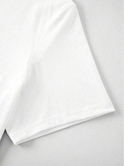 AnChiStreetwear Plus Size Letter Graphic Tee Men’s Short Sleeve Crew Minimalist