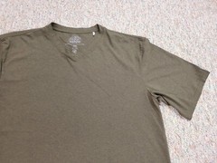 PrAna Shirt Mens 2XL Tall Green Performance Casual V Neck Short Sleeve