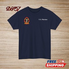 2nd Battalion 2nd Marine Regiment USMC Small Logo T-Shirt S to 5XL Made In USA