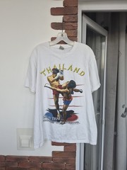 Thailand Men T-Shirt Muay Thai Boxing Art Of Fighting Screen New Nice Tough Rare