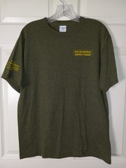 DG Dollar General Supply Chain Think Safe Be Safe Tee Shirt Size Medium Green