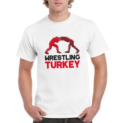 Turkey Wrestling – Summer Games Sport Event Athletics T Shirt – White