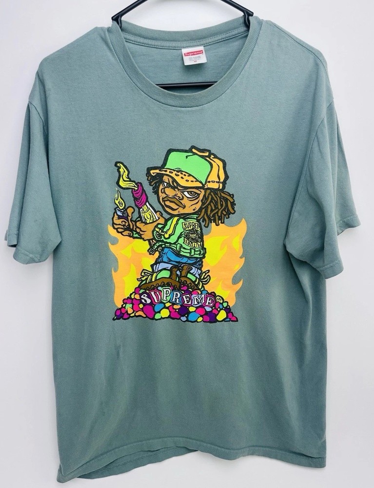 Supreme T-Shirt Men’s Small Molotov SS19 Dark Sage Size Men’s size Medium
