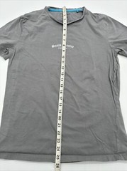 Santa Monica California T-Shirt Men Medium Spell Out Gray Denim & Flower…#6414