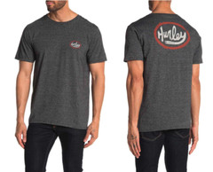Hurley Siro Oval Short Sleeve T-Shirt Gray White Red Men’s Size Medium NWT