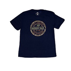 L Mossy Oak Blue Live Breath Outdoors Logo Short Sleeve Tee MA