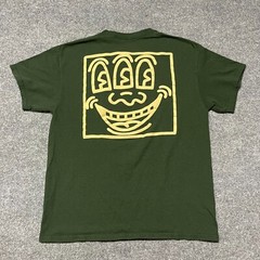 Keith Haring Shirt Adult Large Green Three Eyed Monster Artwork