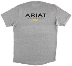 Ariat Rebar Men’s T-Shirt Cotton Strong, Logo Work Tee, Short Sleeve, Pre-Shrunk
