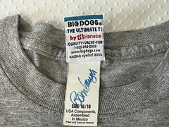 VTG Y2K AIR BIG DOG Flies Again T Shirt Basketball Youth XL- Men S Jordan Parody