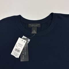 The Mens Store Bloomingdales Shirt Mens XL True Navy Cotton Cashmere Crewneck