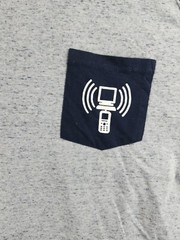 Wireless Radio Logo Long Sleeve T-shirt Mens 2XLT