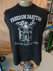 Vintage Freedom Party 1998 Biker Motorcycle Sleeveless T Shirt size L