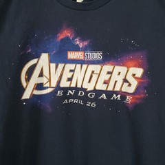 Avengers Endgame Shirt Mens Small Blue Crew Neck Short Sleeve Graphic Stretch