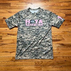Georgetown University Army ROTC T Shirt Size M “Hoya” Breast Cancer Awareness