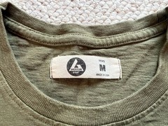american giant t shirt M Green Fitted Thick Cotton