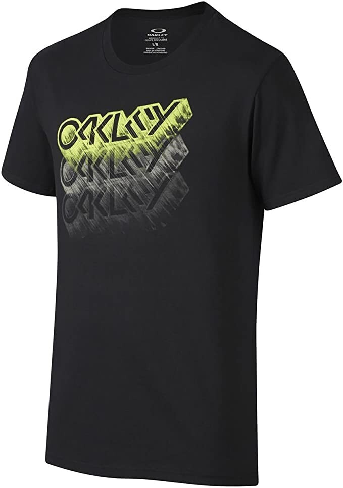Oakley Mens Octane Factory Casual Tee T-Shirt Jet Black Size Medium New