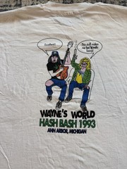 Vintage 1993 Ann Arbor Hash Wayne’s World Party On! T Shirt Sz XL Weed Tee Movie