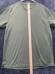 Apt. 9 Premier Flex Henley Shirt Mens Medium Green Classic Casual Short Sleeve