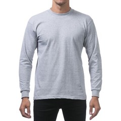 PROCLUB MENS HEAVYWEIGHT LONG SLEEVE T SHIRTS PRO CLUB CASUAL COTTON TEE SHIRT