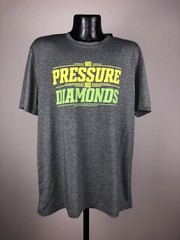 Men’s Adidas Ultimate Tee “No Pressure, No Diamonds” Gray Shirt XL