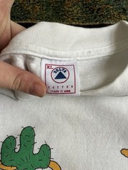 Vintage 1994 AOP Bam-Bam & Pebbles Western T-Shirt