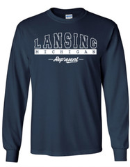 Lansing Michigan T-Shirt Long Sleeve Graphic tee