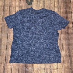 Greg Norman T-Shirt Mens 3XL Navy Scattered Shark Print Golf Dadcore Coastal