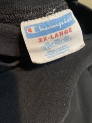 Vintage 90’s Champion Patch Black Shirt Size 2XL Mens