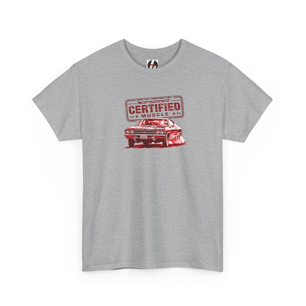 bonspeed Certified Muscle Car Tee | 1969 Chevelle SS Car Graphic T-Shirt